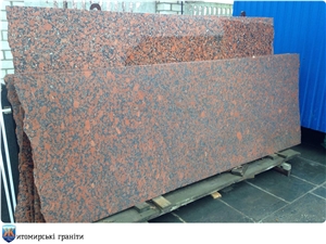 Kapustyanskiy Rosso Santiago Granite Slabs