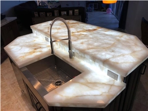 Cristallo St. Helena Quartzite Kitchen Countertops