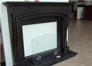 Piedra Negra - Noir De Mazy Stone Fireplace Mantel