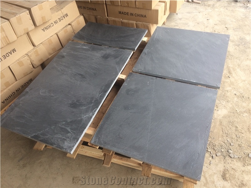 Chinese Black Quartzite Flooring Tile & Covering