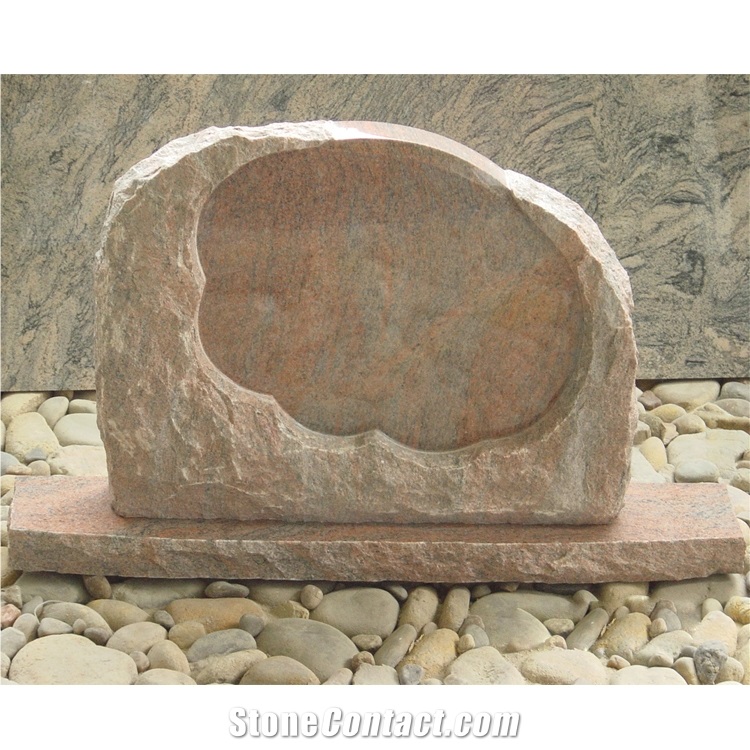 Custome Imperial Red Granite Engraved Tombstone