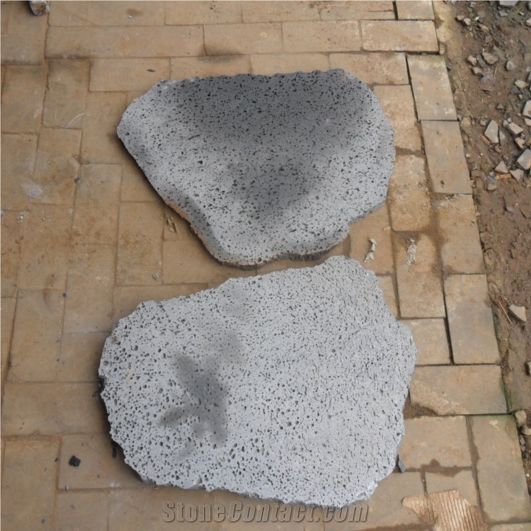 Hainan Black Basalt Honed Cubes Paving Stone For Sale
