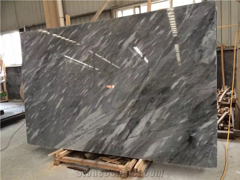 Italy Ice Grey Marble French Pattern Slab Size