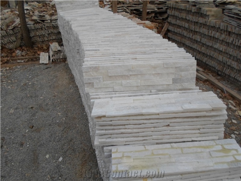 Natural White Mountain Surface Culture Stone Supplier