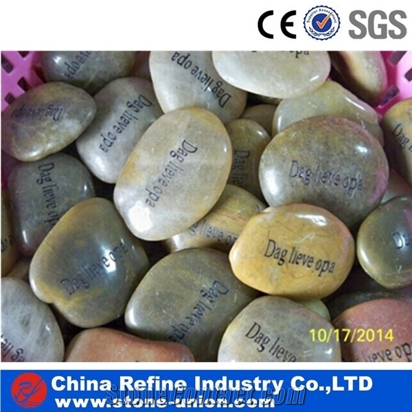 River Stone Pebble Red Color For Landscape Stone