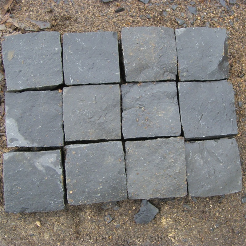 ZP Black Stone Basalt Stepping Stone Tile Paving Stone