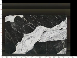 Calacatta Black Marble Bookmatching Slabs Wholesale Price