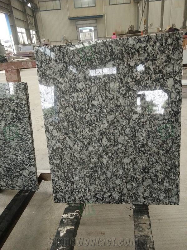 China Grey Granite Spray White Polish Outdoor Wall Cladding