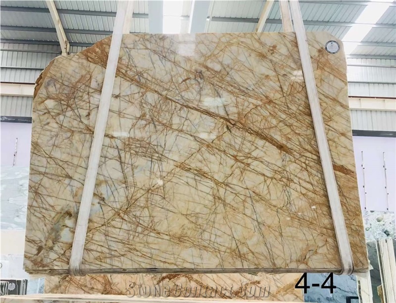 Chinese Marble Golden Babylon Marble With Araneose Veins