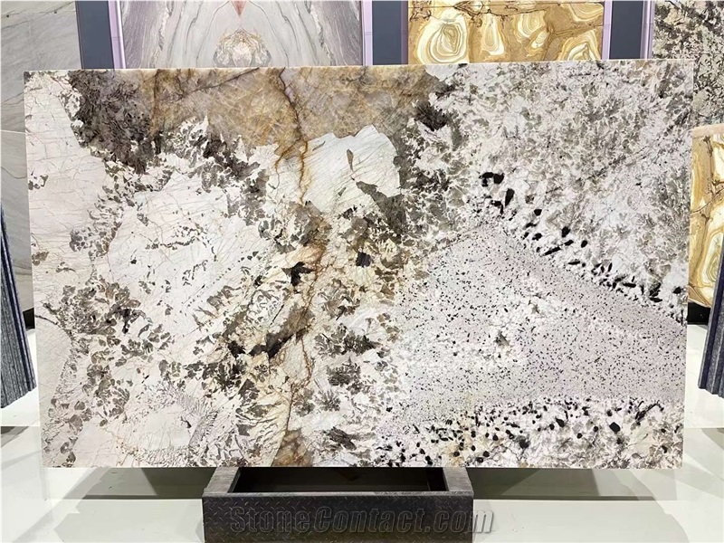 Transparet Bookmatched Backlight Pandora Composite Stone Honeycomb Panel