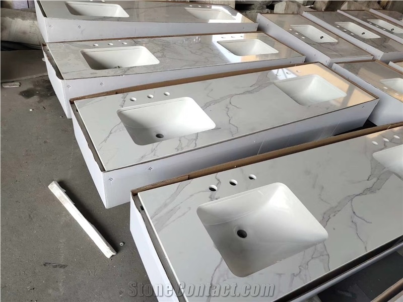 Quartz Artificial Stone Bath Countertops - Vanity Tops