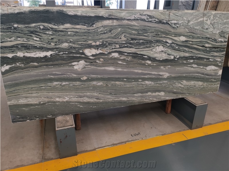Changbai Blue Jade Marble Slabs For Interior Decoration