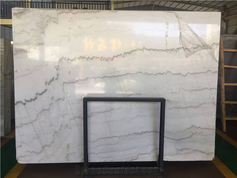 Chinese Guangxi White Marble Natural Stone Slabs Floor Tiles