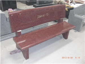 Granite Stone Outdoor Cemetery Bench,Memorial Benches