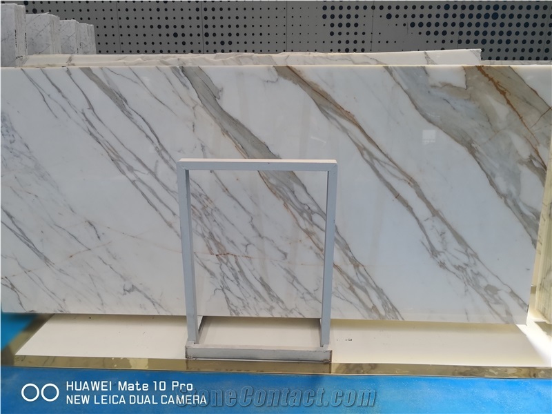 Italy Luxury Calacatta Oro Extra Vagli Marble Wall Panel