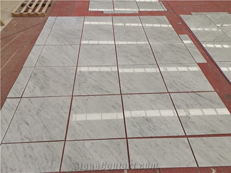 Marmo Carrara Bianca White Marble Flooring Tiles