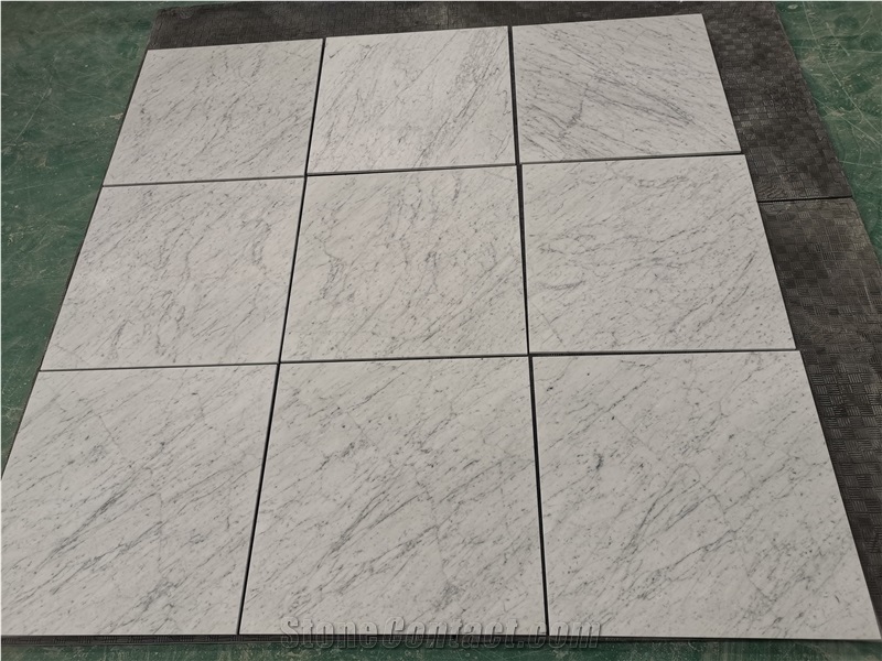 Marmo Carrara Bianca White Marble Flooring Tiles