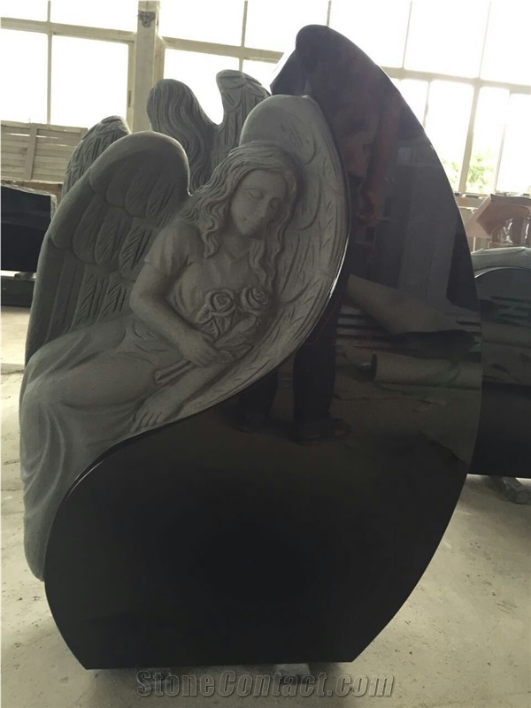 Angel Monument, Heart Tombstones,Engraved Headstone