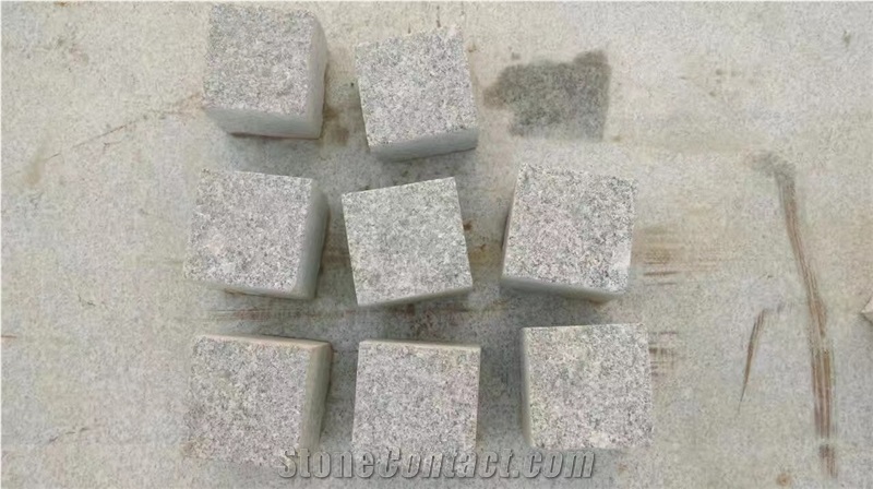 China Grey Granite Cobbles, Pavement, Driveway Paving Stone