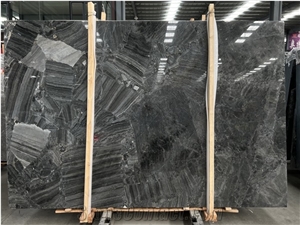Polished Van Gogh Grey Marble Slabs