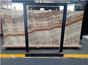 Water Jade White Onyx Half Slabs