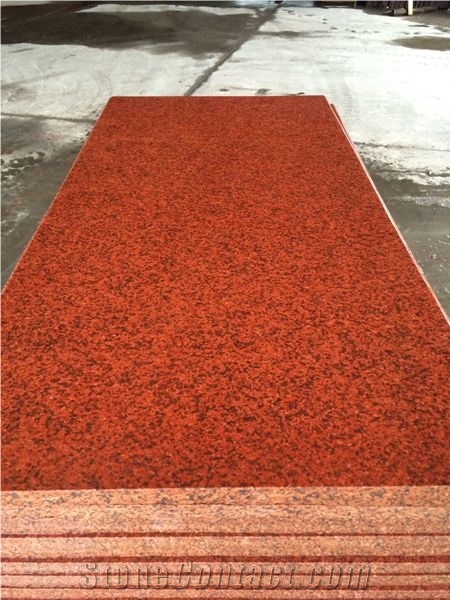 China Dyed Red Granite From Xzx-Stone