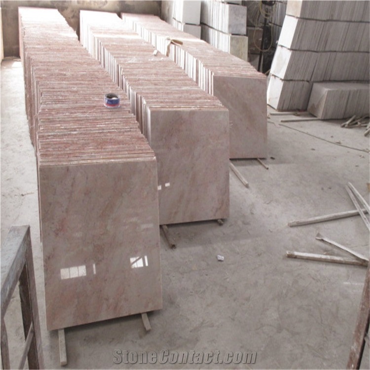 Imperial Peach Marble Floor,Pink Rose Marble Stone Tile