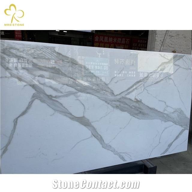 Crystallized Nano Glass  Marble Veining Nano Slab