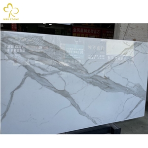 Crystallized Nano Glass Marble Veining Nano Slab