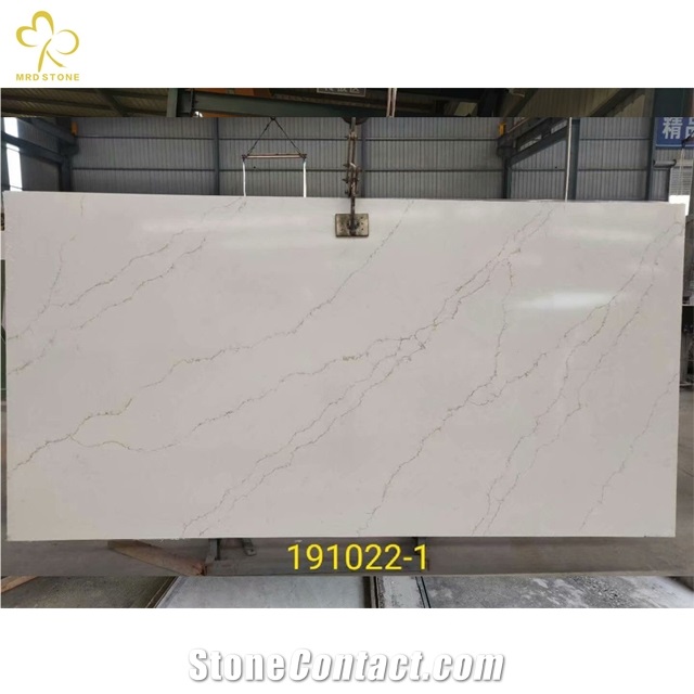 Quartz Calacatta OEM White Marble Engineered Stone