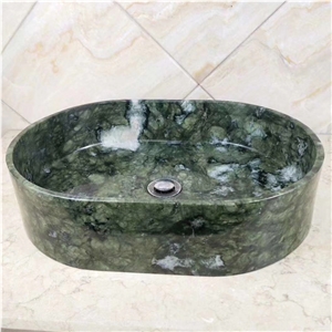 Dandong Green Granite Vessel Sink, China Green Washbasin