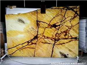 Angora Gold Onyx Slabs