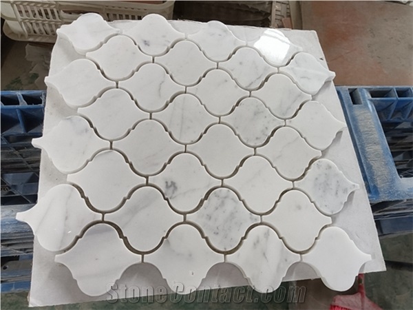 White Marble Calcatta Gold Bathroom Mosaic;Kitchen Tile