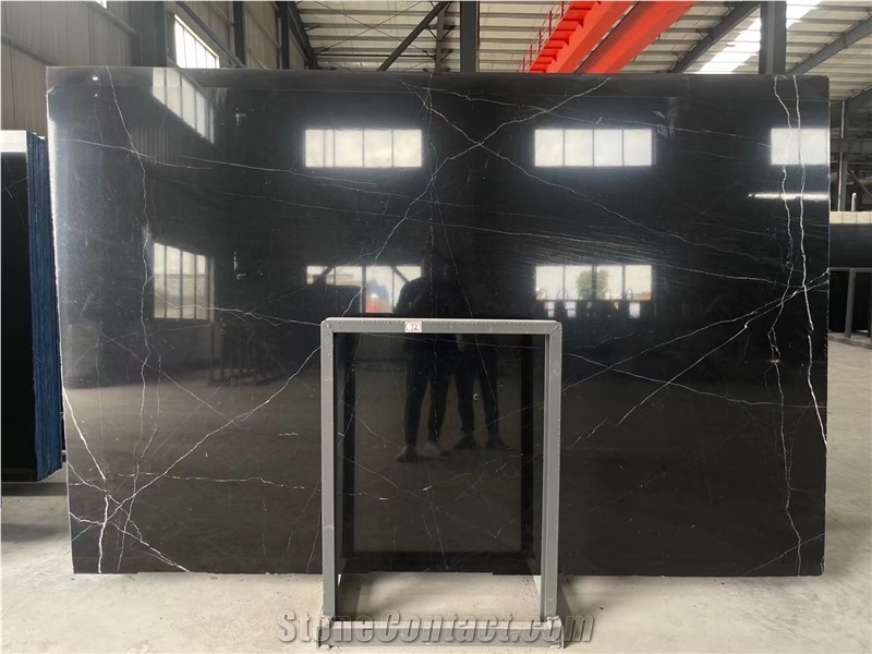 Chinese Black Marquina Marble Slabs
