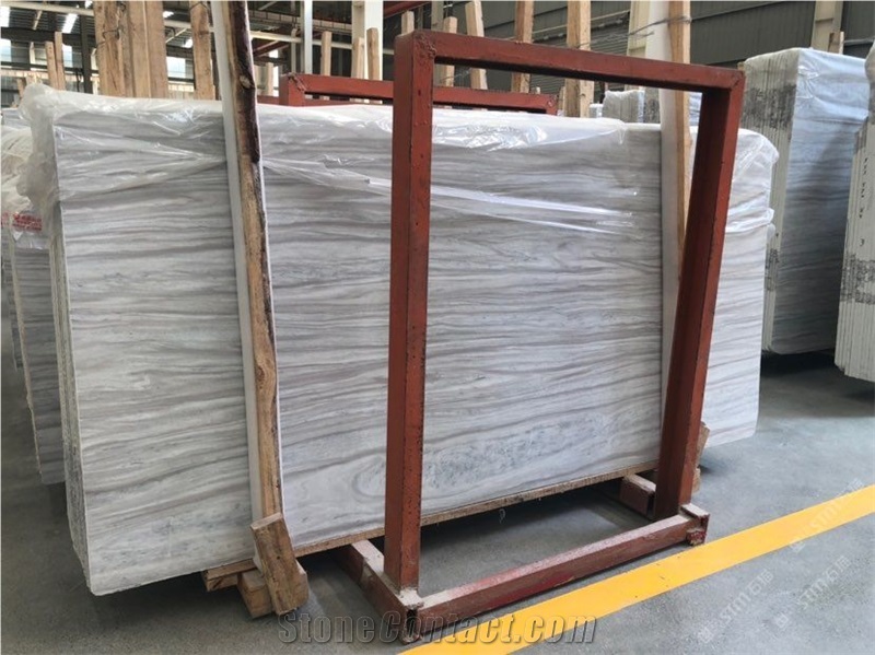 Greece Wooden White Good Quality Stable Marble Slabs