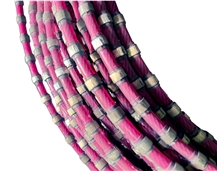 Diamond Wire Saw Rope For Marble Block Quarrying Dressing 11Mm