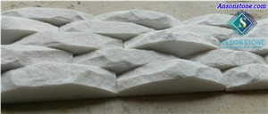 White Marble  Wave Wall Cladding Tile