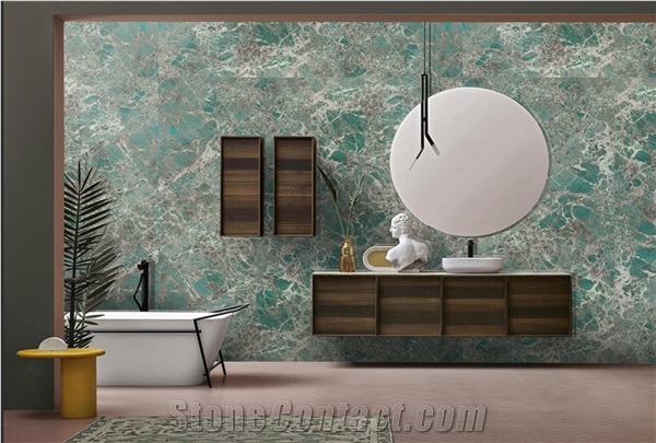 Amazon Green Wall Cladding Background Porcelain Tile