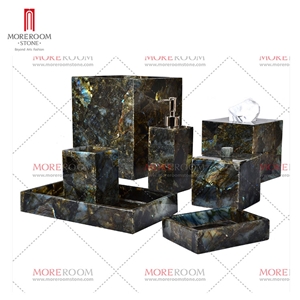 Labradorite Gemstone Bathroom Sets
