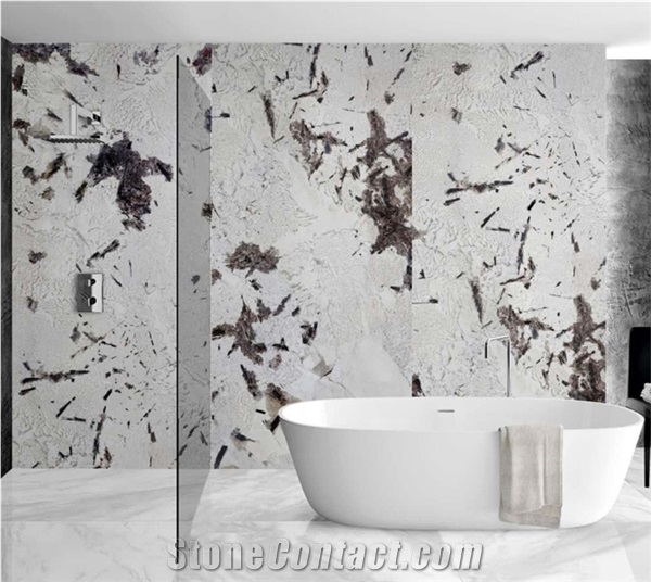 Large Format Tile Porcelain Slab White Bathroom Wall Tiles