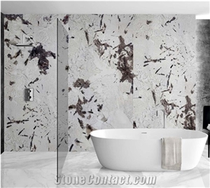 Large Format Tile Porcelain Slab White Bathroom Wall Tiles
