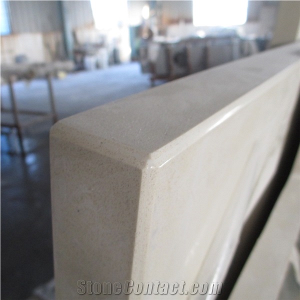 Artificial Crystal White Ivory Quartz Countertop