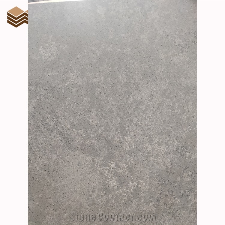 Factory Direct Customized Polish Slab Home Grey Quartz