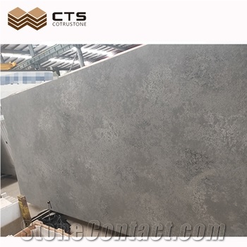 Grey Quartz Artificial Stone Tiles Slabs Hotel Flooring Wall