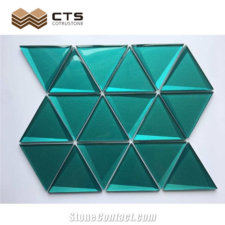 Modern Style Triangle Glass Mosaic Pattern