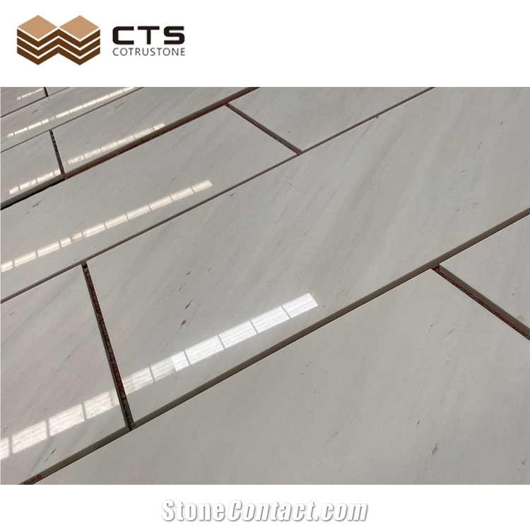 Clean With Light Veins Polaris Sivec White Marble Tiles