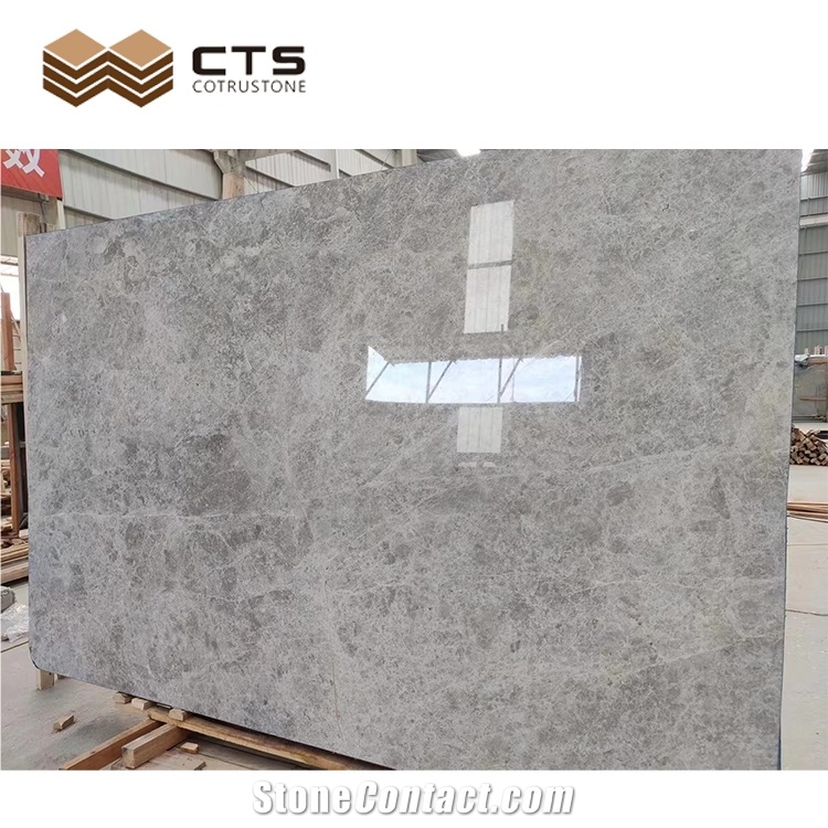 Fatty Grey Marble Natural Stone Slab Tile Office Building