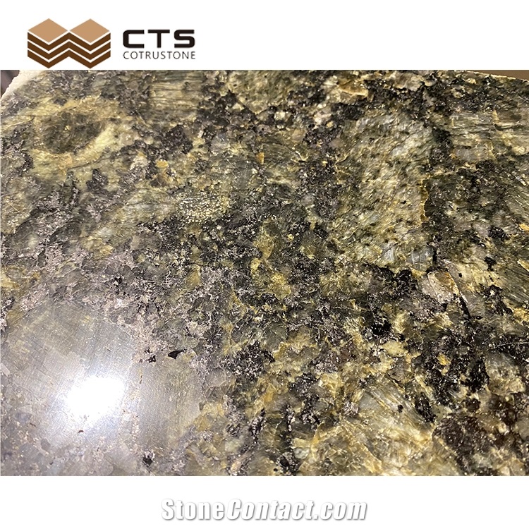 Flamed Verde Corallo Butterfly Green Granite Cut To Tiles