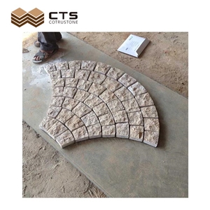 G682 Mesh Layout Granite Paving Stone Garden Decor Cheap