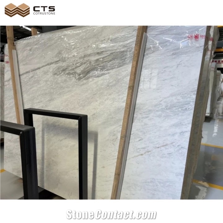 Glacier Grey Marble Natural Stone Slab Tile Interior Design